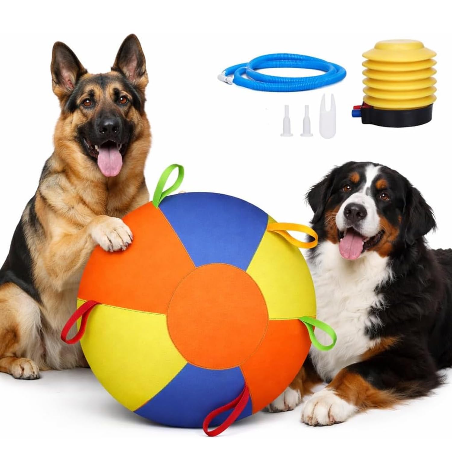 Herding Ball For Dogs, Large Dog Ball With Handles For Outdoor Play, Indestructible Training Toy Balls For Australian Shepherd, Interactive Toy Balls For Medium & Large Dogs