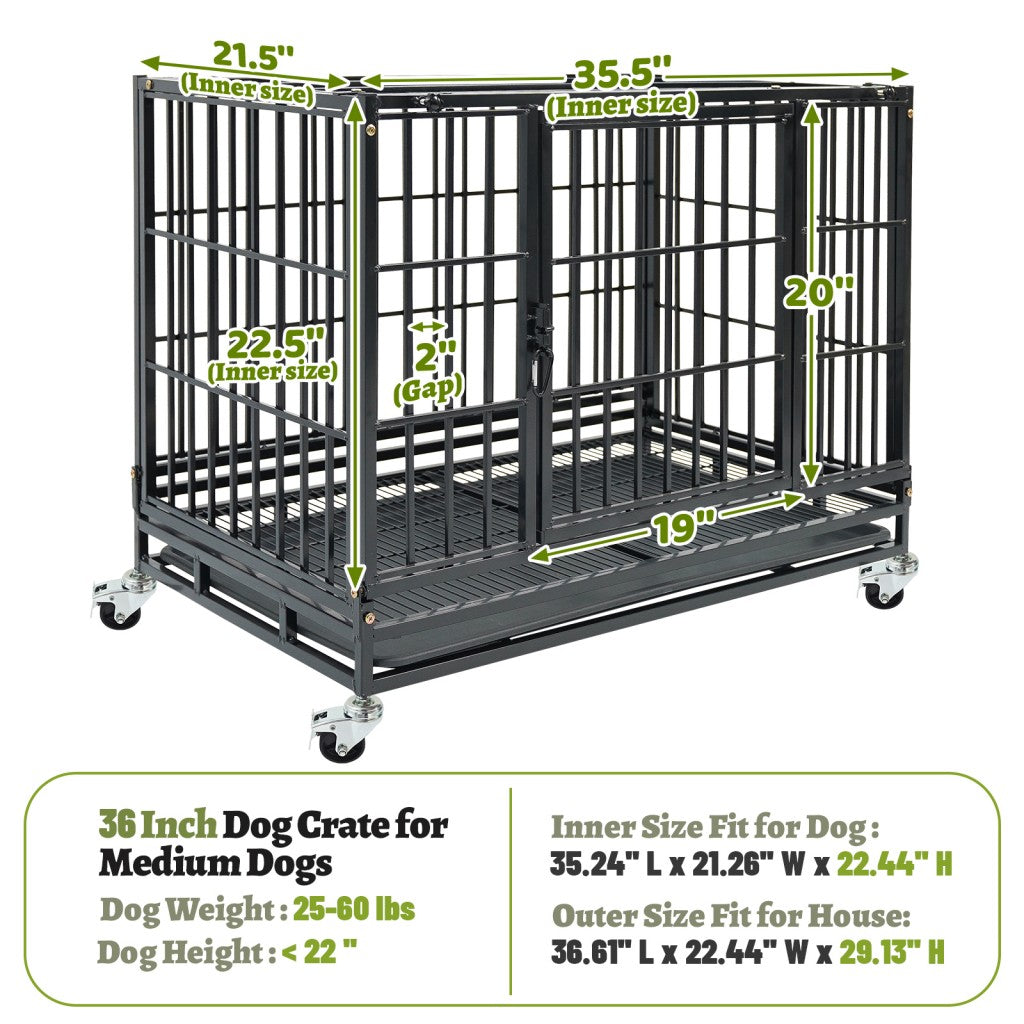 37" Stackable Heavy Duty Dog Kennel 371D04