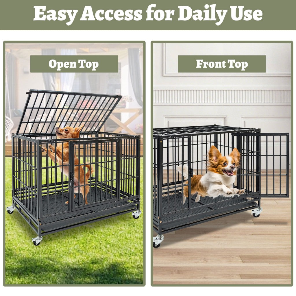 37" Stackable Heavy Duty Dog Kennel 371D04