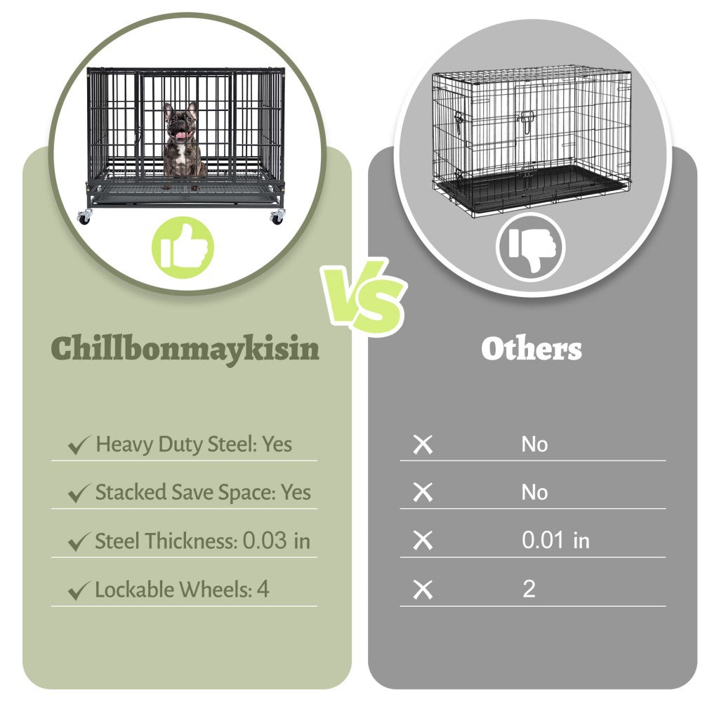 37" Stackable Heavy Duty Dog Kennel 371D04