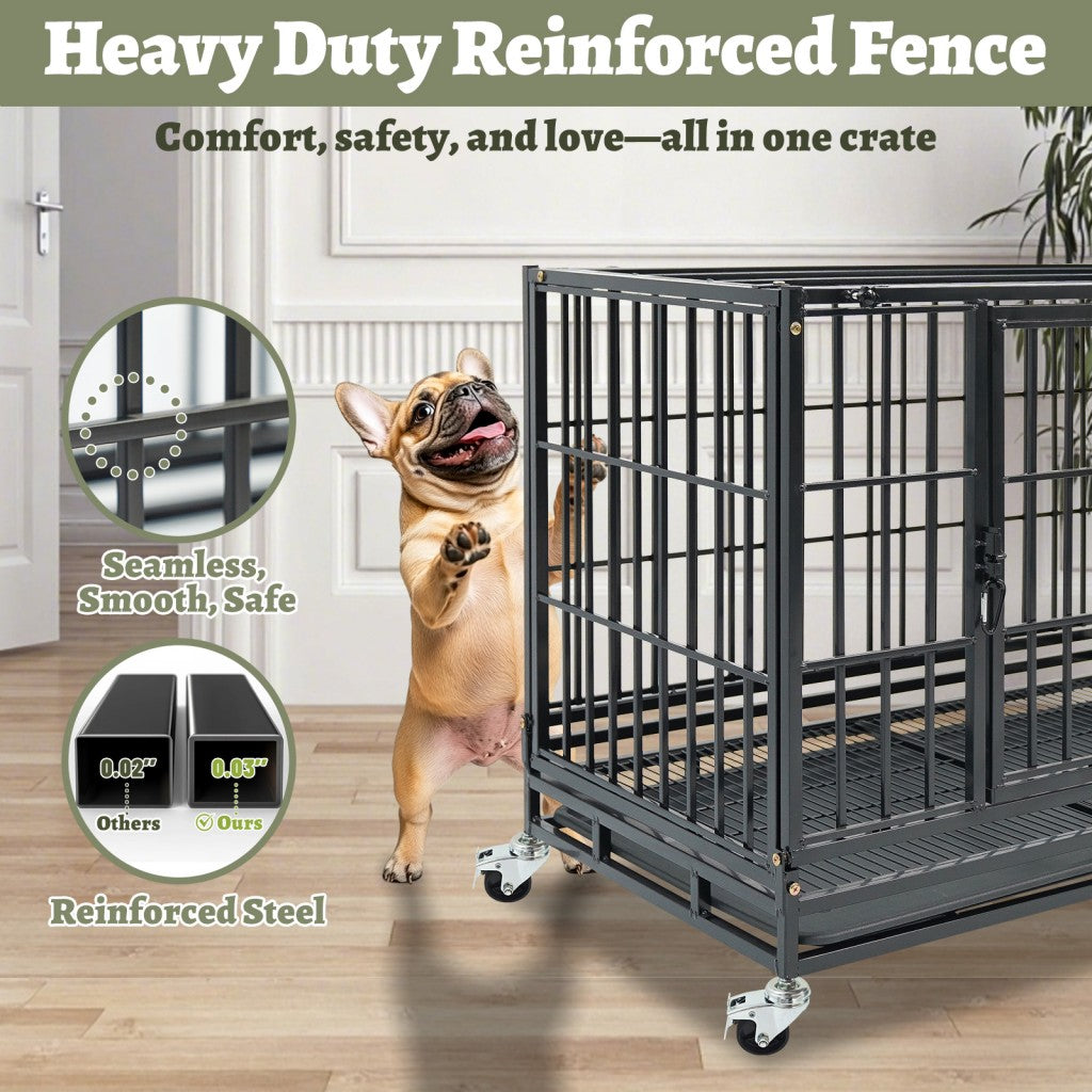 37" Stackable Heavy Duty Dog Kennel 371D04
