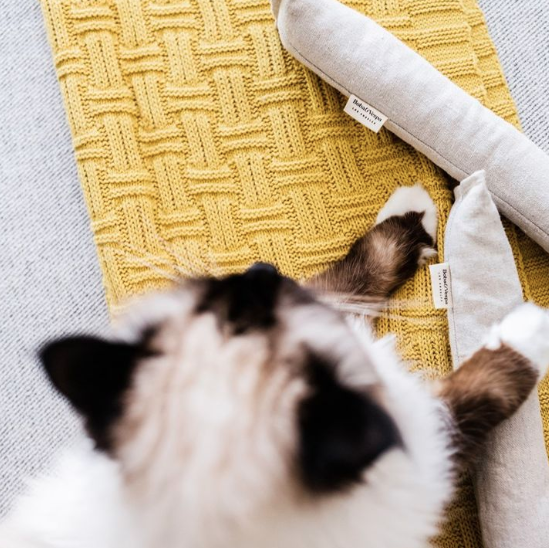 Hemp & Cotton Cat Kicker Toy for Bunny Kicks | Boba & Vespa