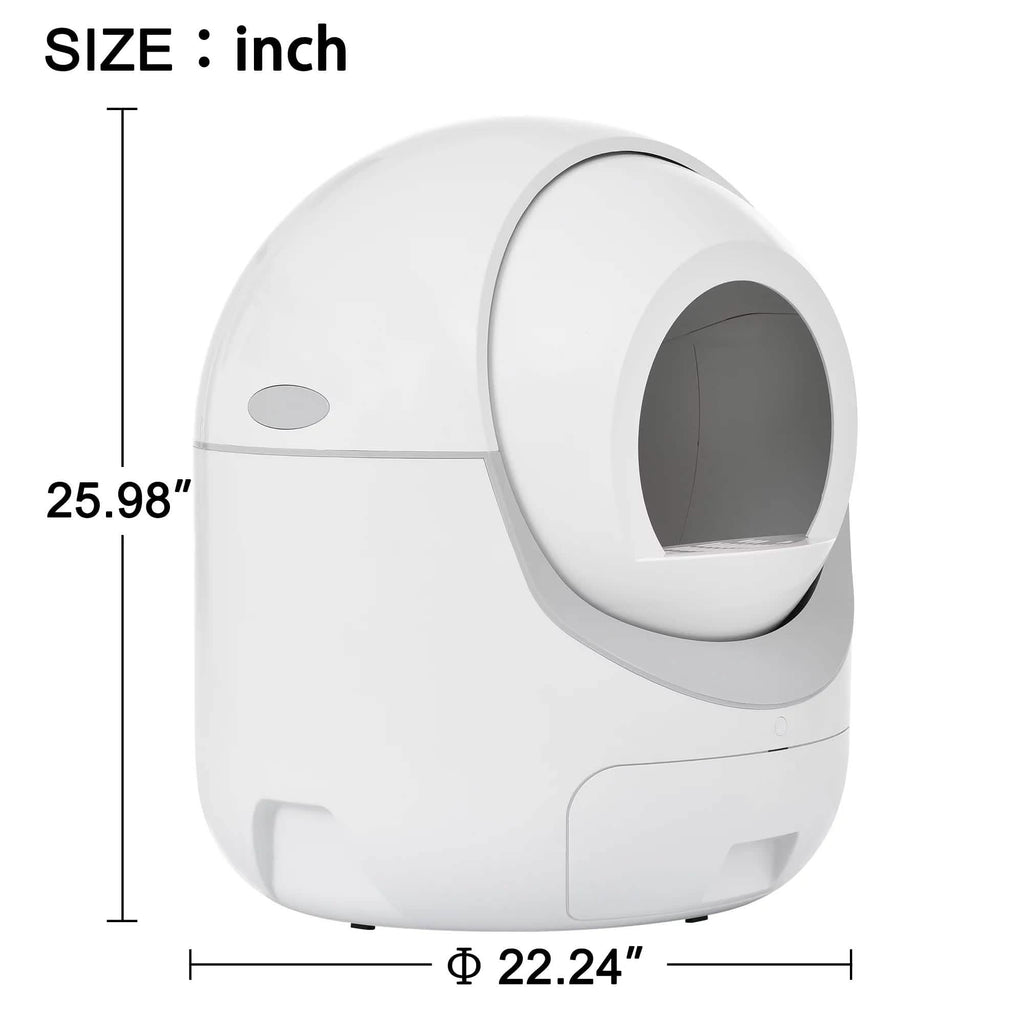 Smart Automatic Litter Box, Self -Cleaning Cat Litter Box for Multiple Cats